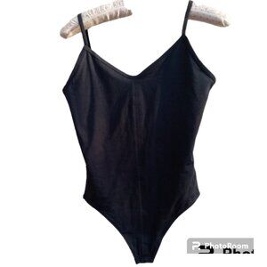 Everlane bodysuit cami black sz S NEW (E26)
